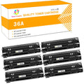 Toner H-Party CB436 36A 36a toner Compatible Toner Cartridge for LaserJet P1005 P1006 P1505 P1505N P1100 P1102 P1102W P1102WHP Printer (Black£¬6 Pack£¬2000 Pages)