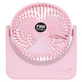 USB Desk Fan ¨C iMounTEK Portable 6.5 Inch Table Fan with Adjustable Tilt for Quiet Cooling, 3 Fan Speeds, Personal Desktop Fan for Room Office Tabletop, Pink