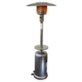 Sunheat International  Tall Silver Hammered Patio Heater with Table