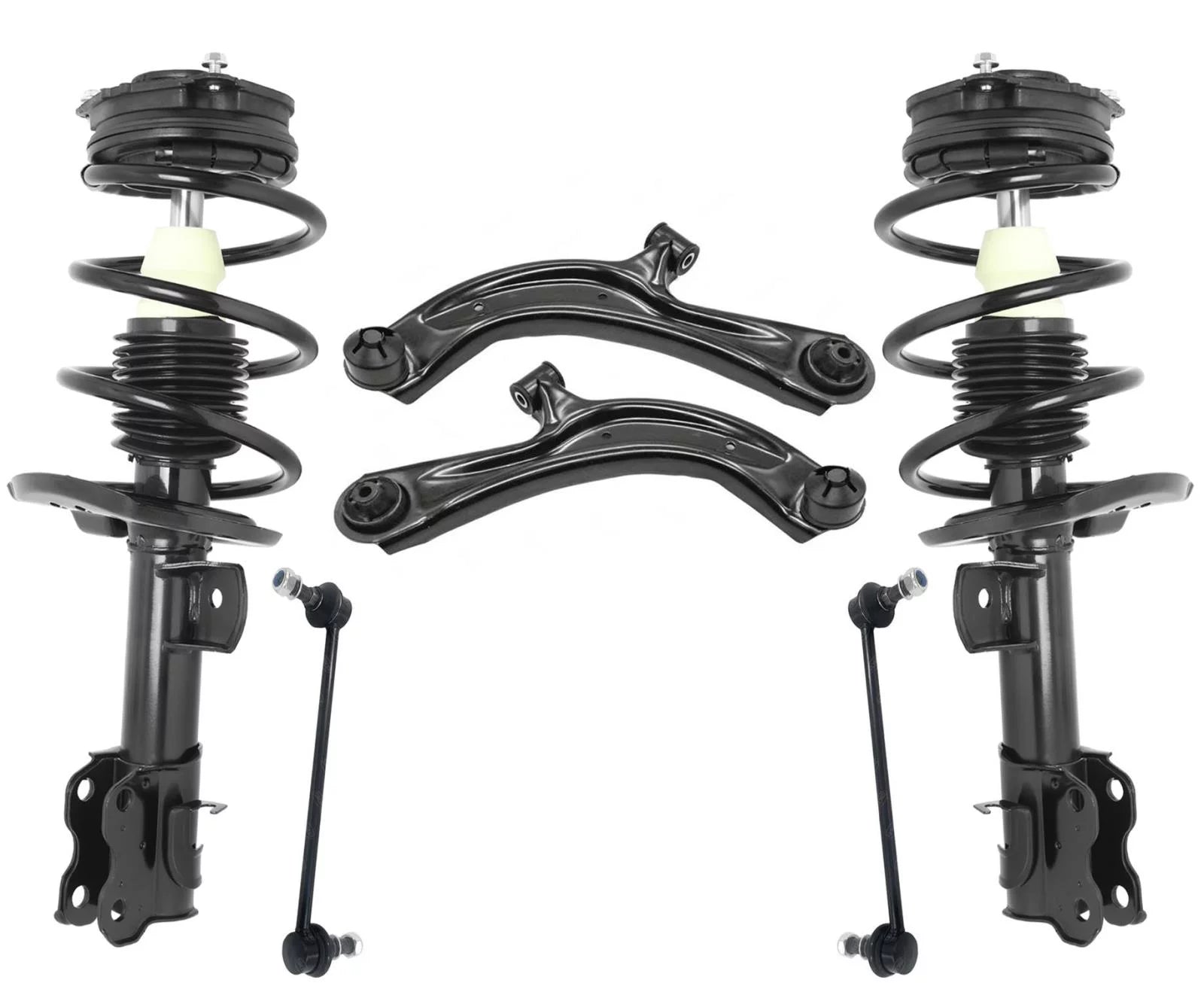 Front Struts Lower Control Arms & Sway Bar Links For Nissan Sentra 1.8L 13-2019