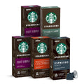 Starbucks By Nespresso, Intense Variety Pack (50-Count Single Serve Capsules, 10 Of Each Flavor, Compatible With Nespresso Original Line System)