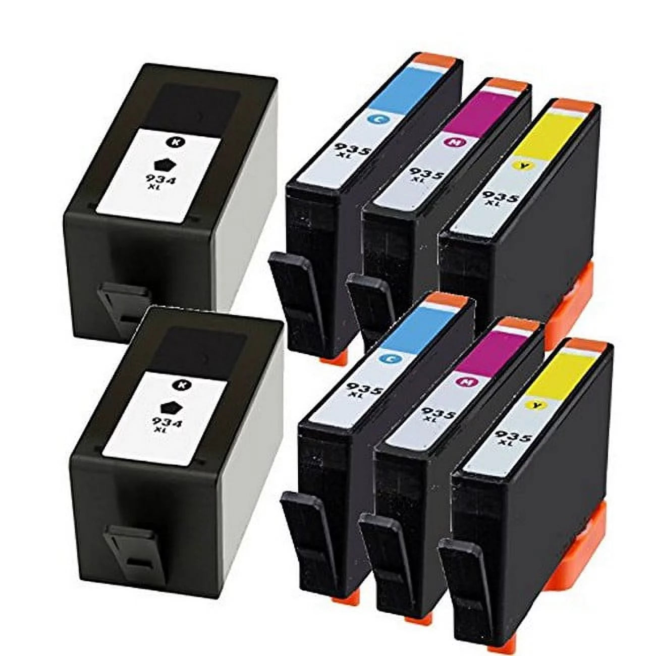 PrinterDash Replacement for OfficeJet Pro 6812/6220/6230/6830/6835 High Yield Inkjet Combo Pack (2-BK/C/M/Y) (NO. 934XL/NO. 935XL) (C2P22B2CMY)
