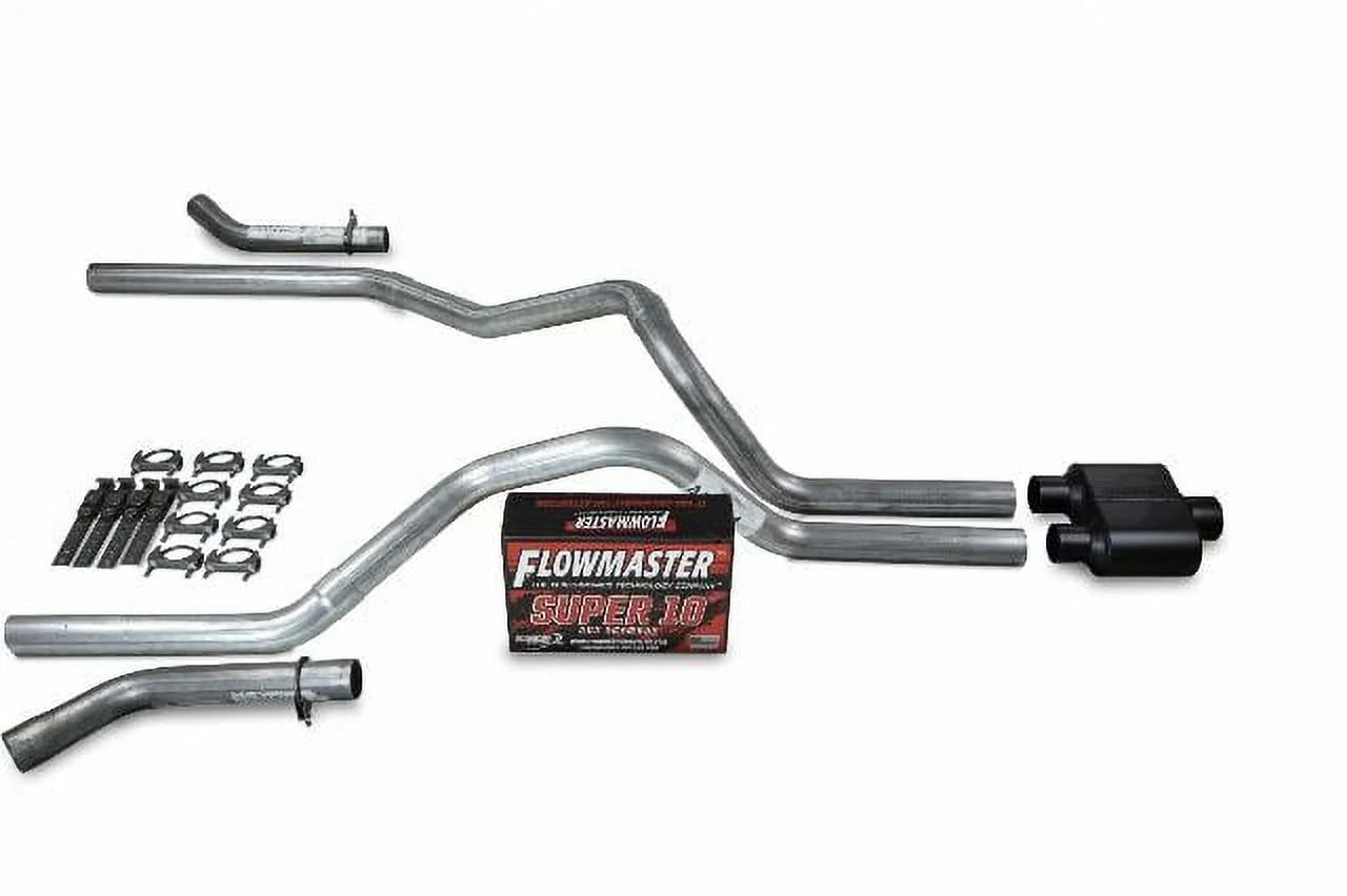 Ford F-150 04-14 2.5 Dual Exhaust Kits Flowmaster Super 10 Corner Exit