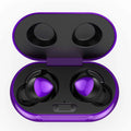 UrbanX Street Buds Plus For Apple iPhone 13 Pro Max - True Wireless Earbuds w/Hands Free Controls (Wireless Charging Case Included) - Purple