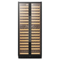 Lanbopro 287 Bottle Dual Zone Black Compressor Wine Cooler 32 inch Width