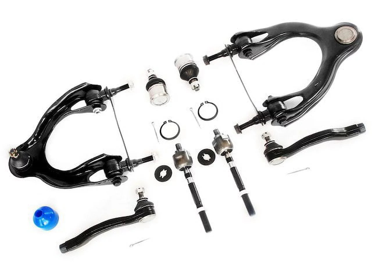 Front Upper Control Arm Ball Joint and Tie Rod End Kit - 8 Piece - Compatible with 1993 - 1997 Honda Civic del Sol 1.5L 1.6L l4 1994 1995 1996