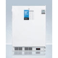 ADA compliant 24 wide all-freezer for freestanding use, manual defrost with a NIST calibrated thermometer, lock, and -25C capability