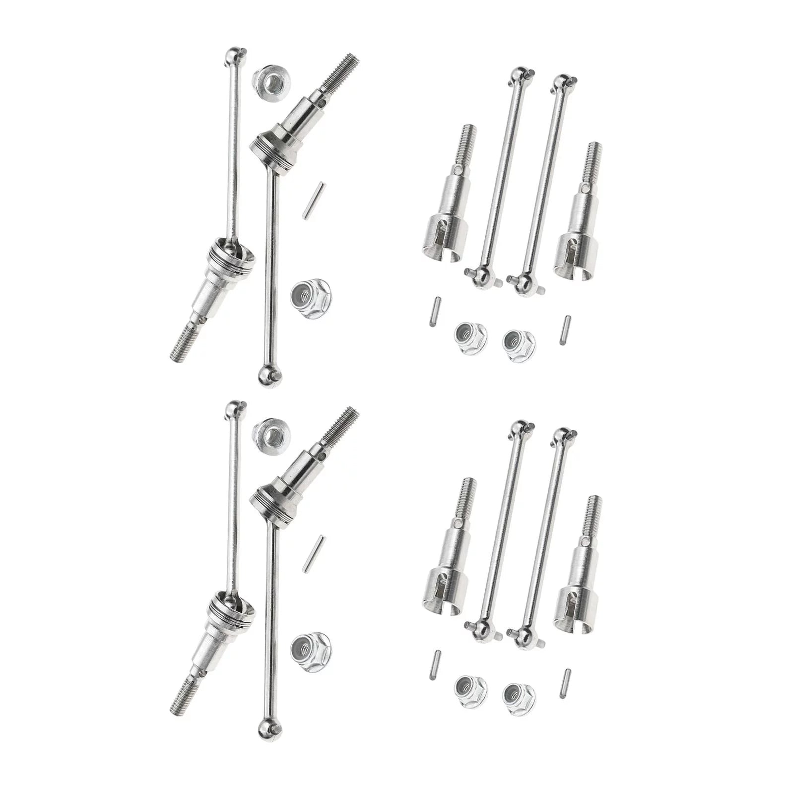 4 Pair 1:16 Scale RC CVD Axles Drive Shafts Upgrade Parts Vehicle Front Rear Drive Shaft for