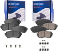 Detroit Axle - Brake Pads for 2016-2021 Mazda 6 2017 2018 2019 2020 Ceramic Brake Pads w/Hardware Front & Rear Replacement