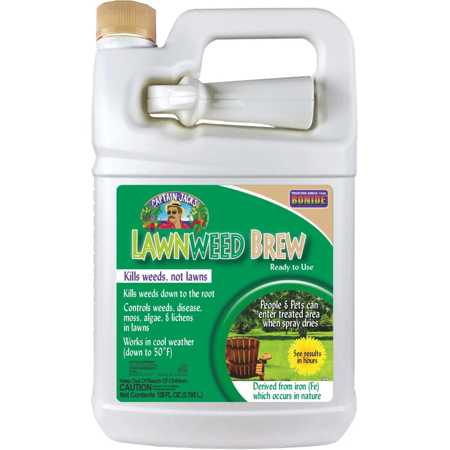 Bonide Captain Jacks 2616 Lawnweed Brew 1 Gallon Ready to Use Spray, Kills Weeds